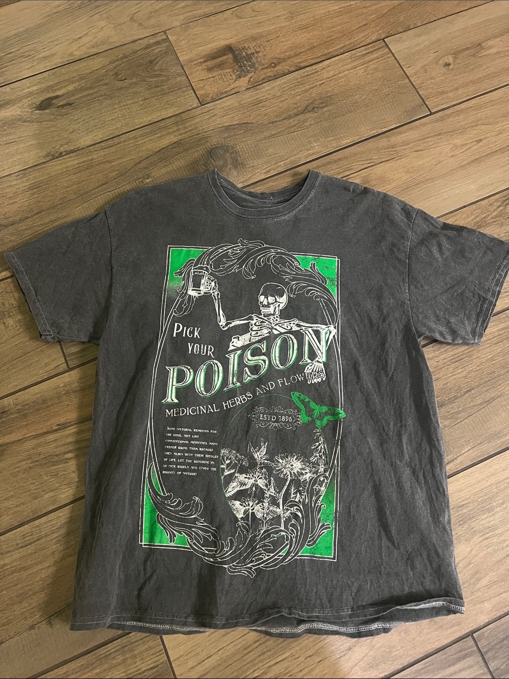 Urban Outfitters Skeleton “Pick your Poison” Tee